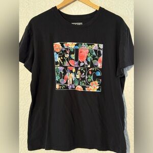 Run dmc | Floral Graphic T-shirt | Size XL